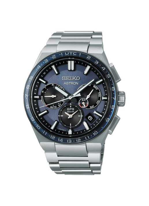 Seiko Astron GPS Solar horloge SSH109J1 - voorkant zilver