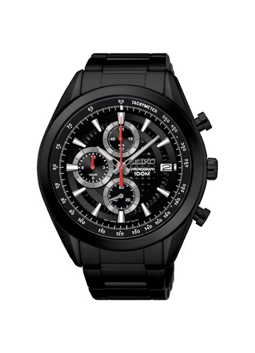Seiko Horloge SSB179P1 - voorkant zwart