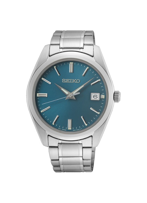 Seiko New Link horloge SUR525P1 - voorkant zilver