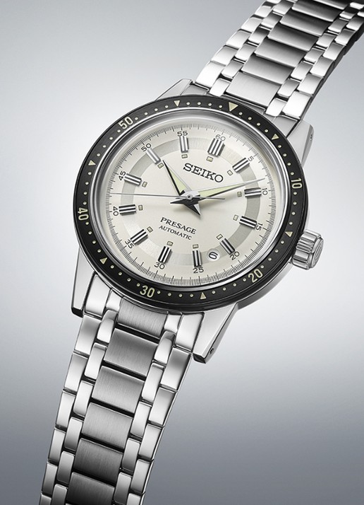 Seiko Presage horloge SRPK61J1 - detail zilver