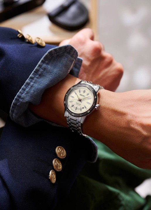 Seiko Presage horloge SRPK61J1 - voorkant 4 zilver