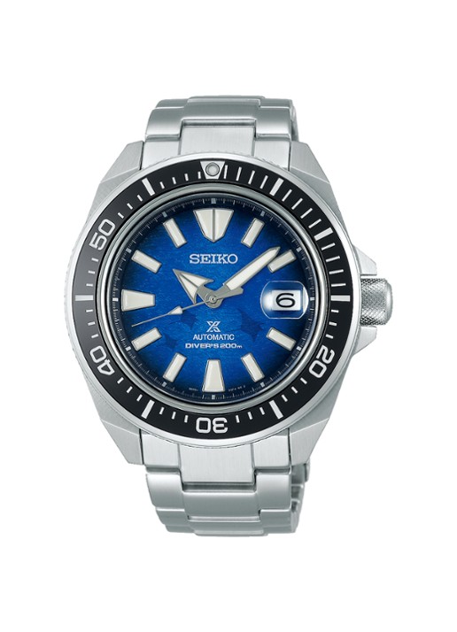 Seiko Prospex Automatic Save the Ocean horloge SRPE33K1 - voorkant zilver