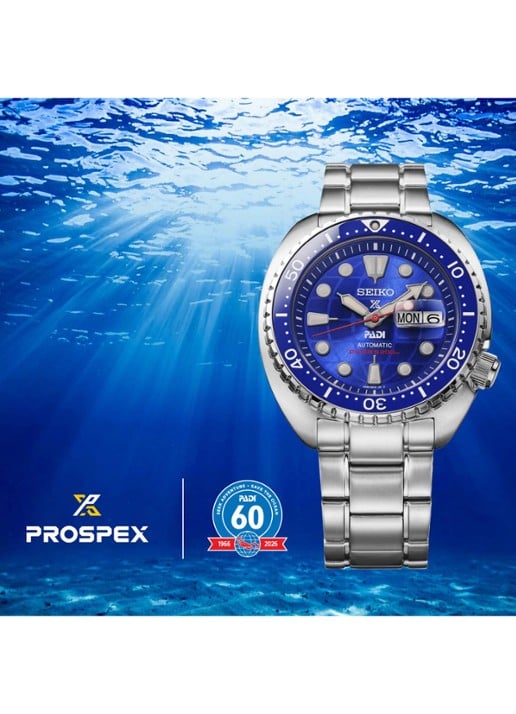 Seiko Prospex Divers Padi 60th Anniversary horloge HBB002K1 - Limited Edition - detail 3 zilver