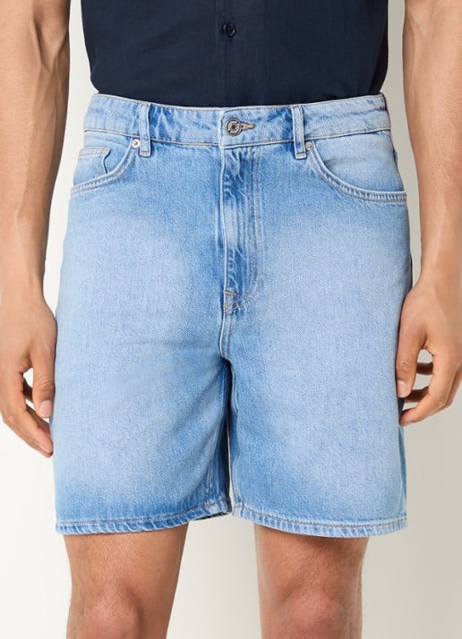 Selected Alex loose fit jeans met steekzakken - detail 4 indigo