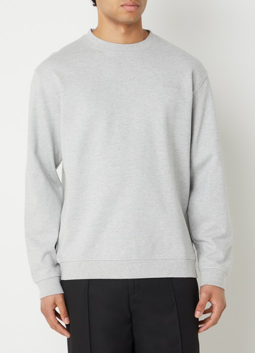 Selected Aron sweater met gemêleerd dessin