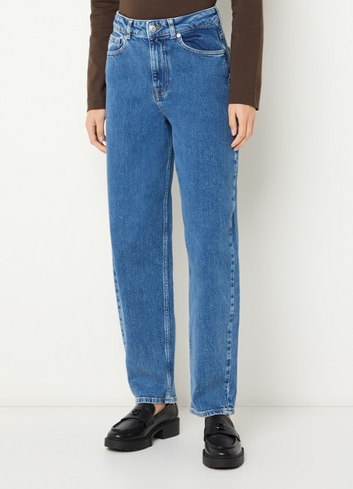Selected Bea-kori high waist tapered jeans met medium wassing - detail 4 jeans