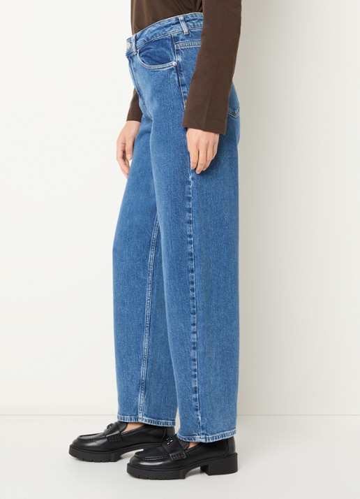 Selected Bea-kori high waist tapered jeans met medium wassing - detail 5 jeans