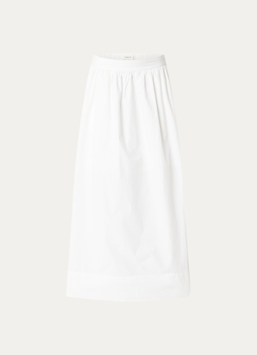 Selected Blair maxi rok met steekzakken - voorkant wit