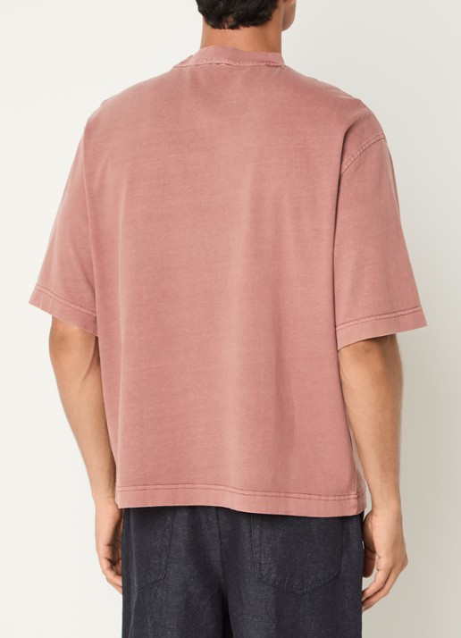 Selected Boxy Cory T-shirt met stretch - achterkant 4 rood