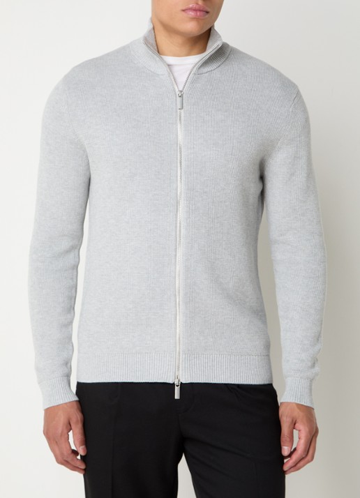 Selected Dane grofgebreid vest van  katoen