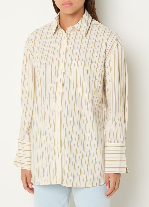 Selected Dannie blouse met streepprint