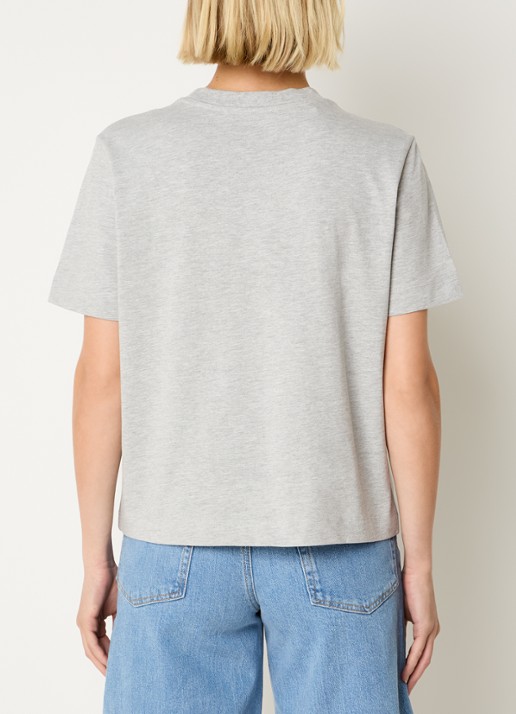 Selected Essential T-shirt met ronde hals - achterkant 2 grijsmele