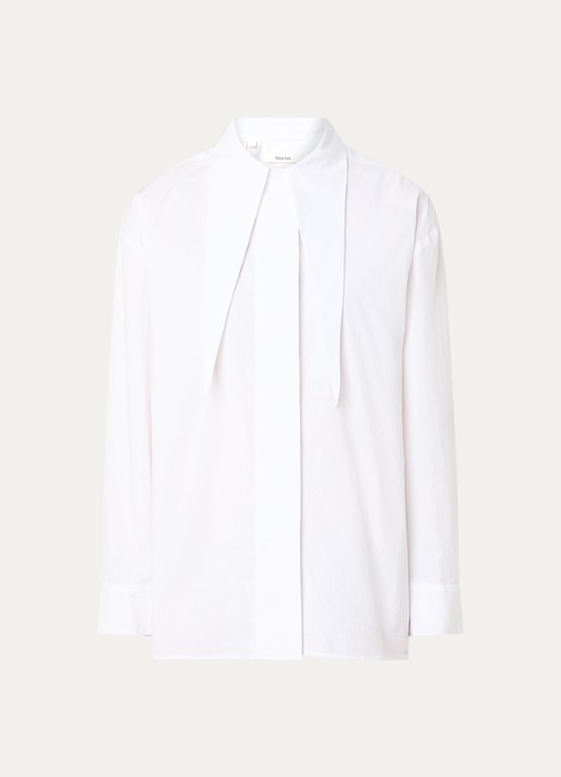Selected Esther blouse met kraag - voorkant 3 wit