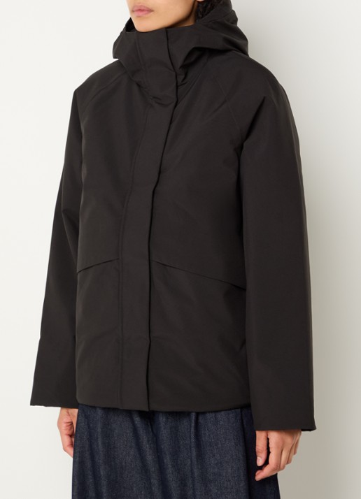 Selected Francine waterafstotende parka met klepzakken - detail 4 zwart