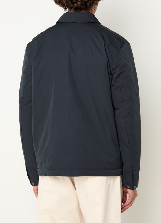 Selected Gewatteerd jack met steekzakken - achterkant 2 donkerblauw