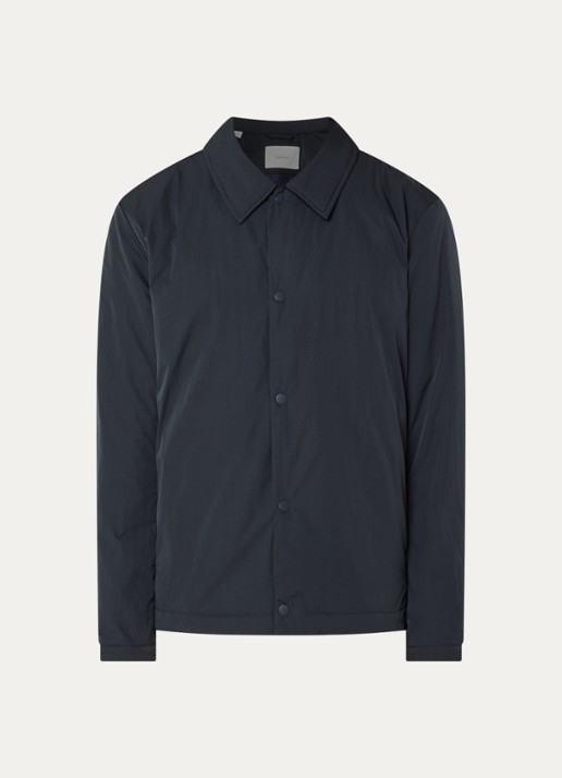 Selected Gewatteerd jack met steekzakken - voorkant 3 donkerblauw