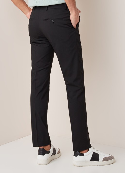 Selected Homme Mylo Logan slim fit pantalon - achterkant 3 zwart