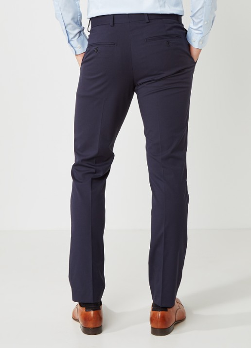 Selected Homme Mylo Logan slim fit pantalon - achterkant donkerblauw