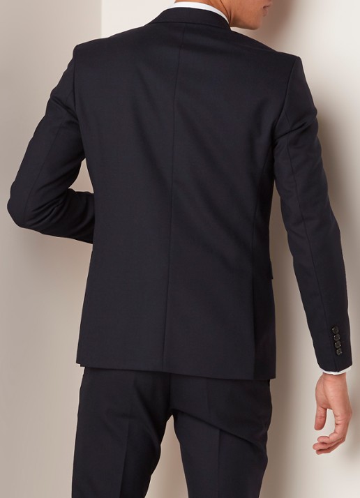 Selected Homme Mylohigh regular fit colbert van wol - achterkant donkerblauw