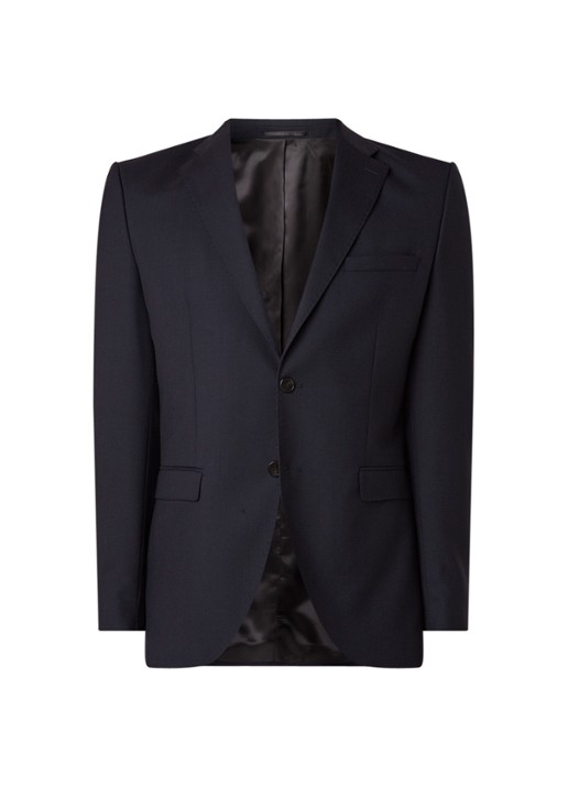 Selected Homme Mylohigh regular fit colbert van wol - voorkant 3 donkerblauw