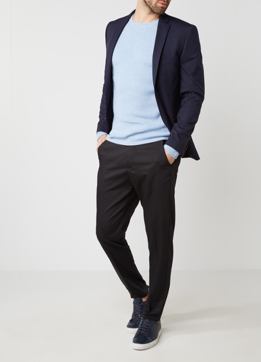 Selected Homme One Mylo slim fit colbert - voorkant 2 donkerblauw
