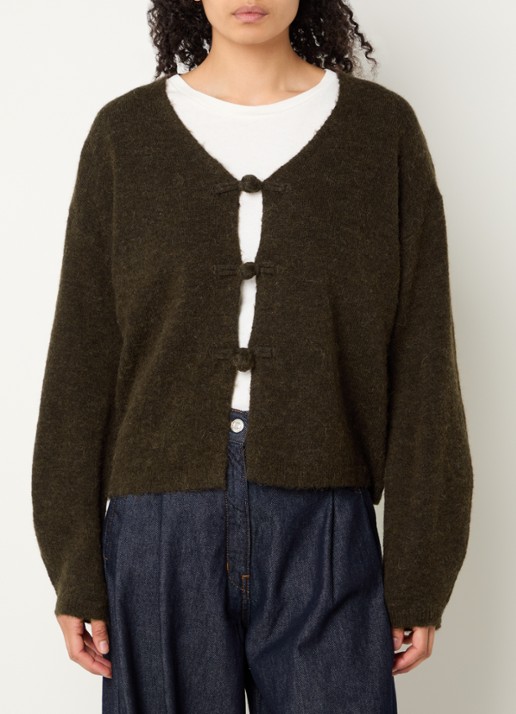 Selected Lulu fijngebreid vest in wolblend