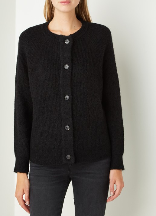 Selected Lulu fijngebreid vest in wolblend