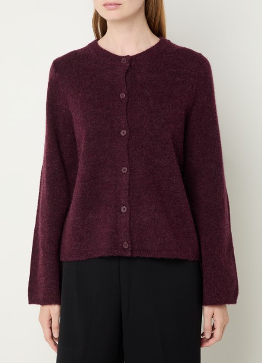 Selected Lulu grofgebreide vest in wolblend