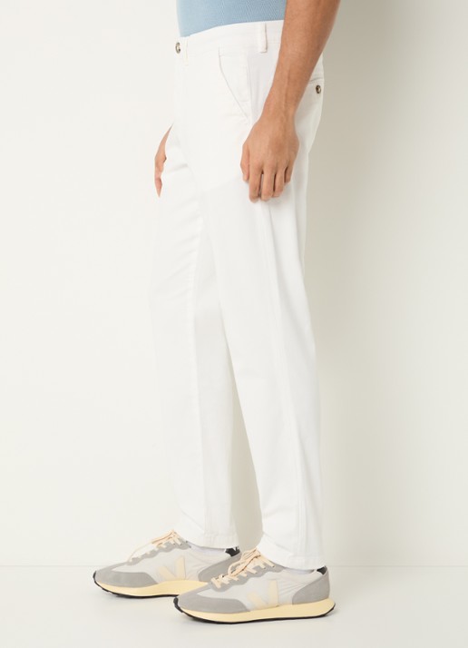 Selected Miles slim fit chino met steekzakken - detail 5 gebroken wit