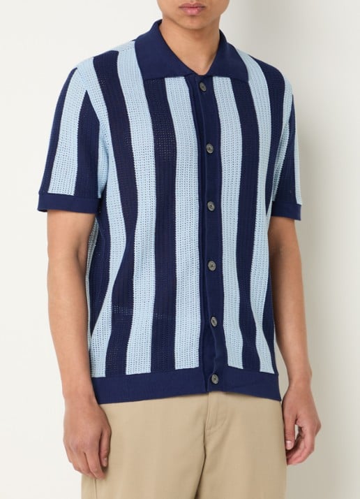 Selected Shane regular fit overhemd met streepprint