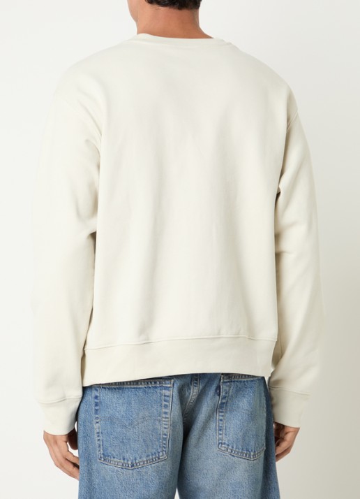 Selected Sweater met logo - achterkant 4 naturel
