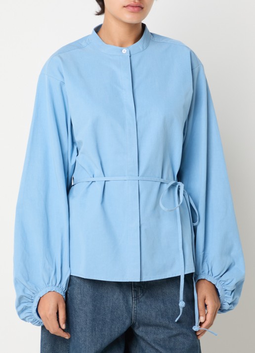 Selected Talia blouse met strikceintuur