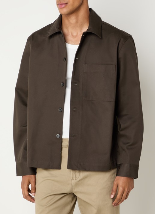 Selected Tate overshirt met borstzak
