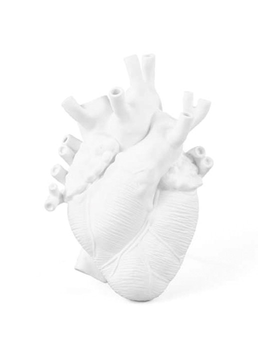 Seletti Love in Bloom vaas - voorkant gebroken wit