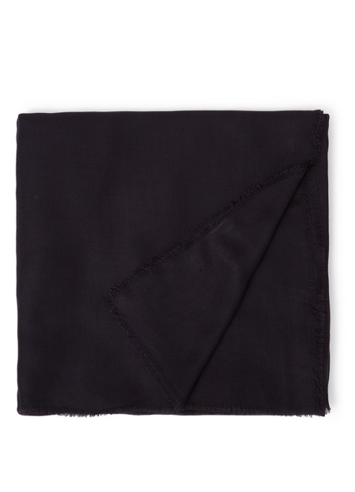 Semi-transparante sjaal 140 x 140 cm - voorkant 2 donkerblauw