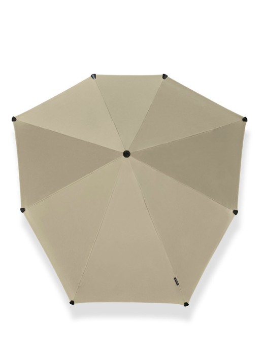 Senz Original aerodynamische lange stormparaplu - voorkant 5 beige