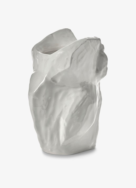 Serax After Midnight Uil vaas S 23 cm - voorkant 2 wit