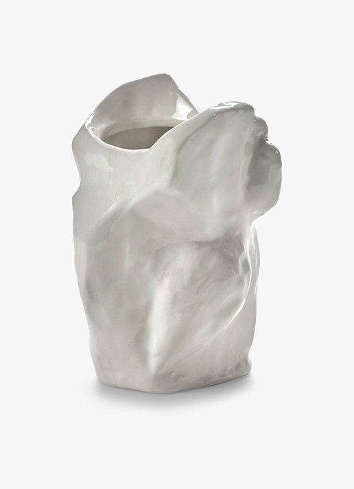 Serax After Midnight Uil vaas XS 12 cm - voorkant 2 wit