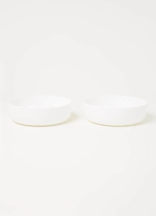 Serax Base diep bord 20 cm set van 2 - voorkant 2 wit