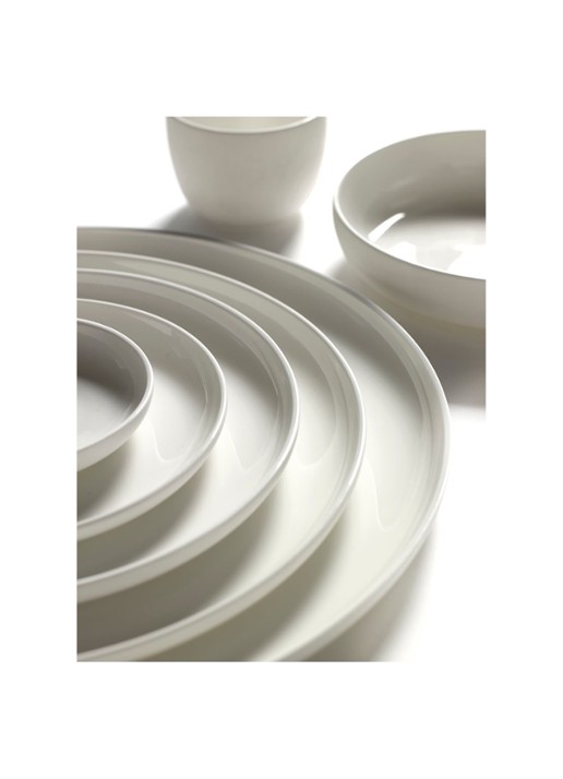 Serax Base ontbijtbord 24 cm - voorkant 2 wit