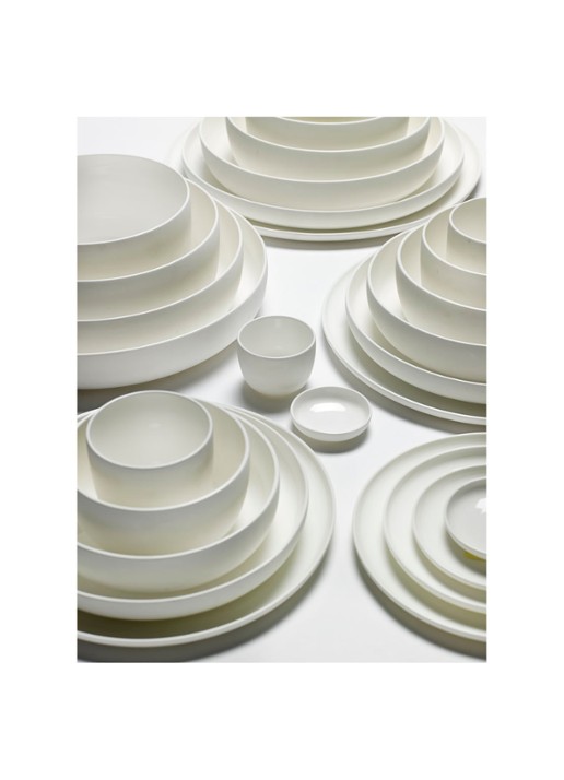 Serax Base ontbijtbord 24 cm - voorkant 2 wit