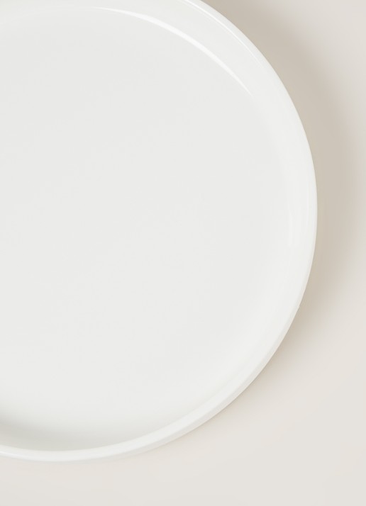 Serax Bord met opstaande rand 26 cm - detail wit