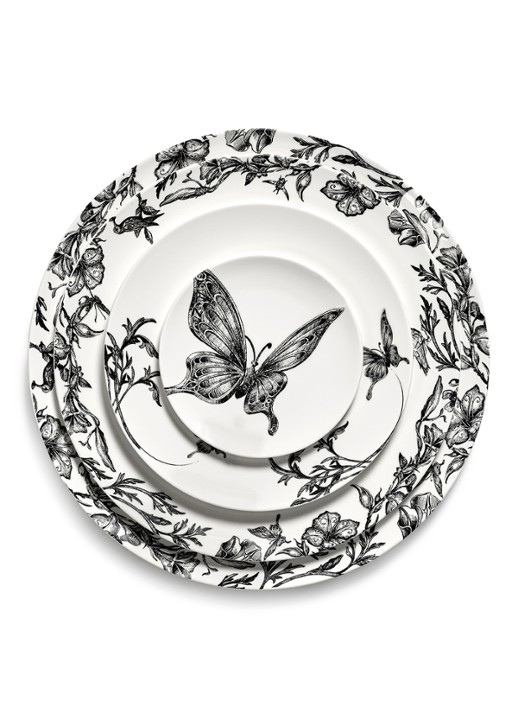Serax Butterfly ontbijtbord 12 cm - detail 3 wit