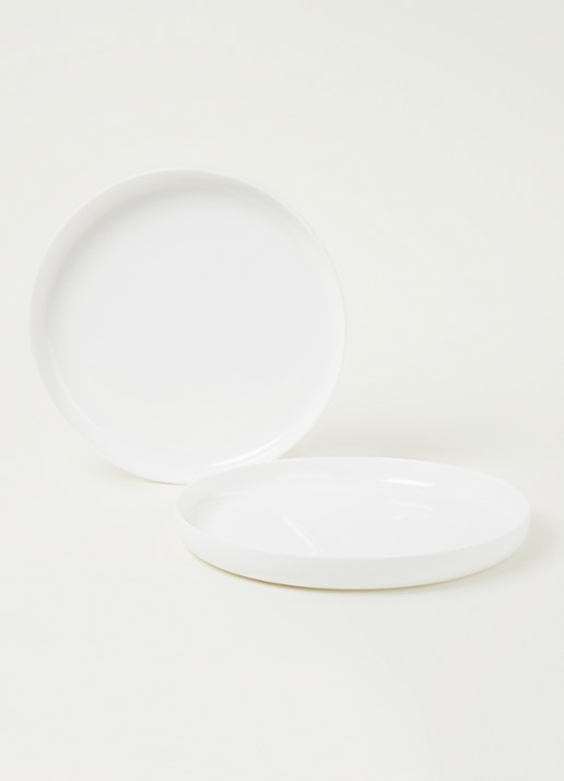 Serax By Piet Boon dinerbord XL 28 cm set van 2 - voorkant 2 wit