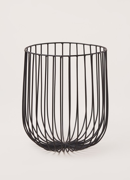 Serax Catu mand 25 cm - voorkant 2 zwart