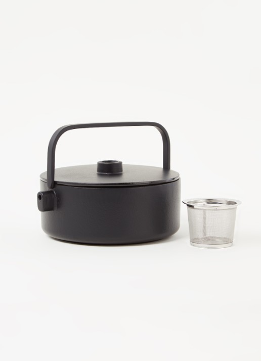 Serax Collage theepot 1,2 liter - voorkant 2 zwart