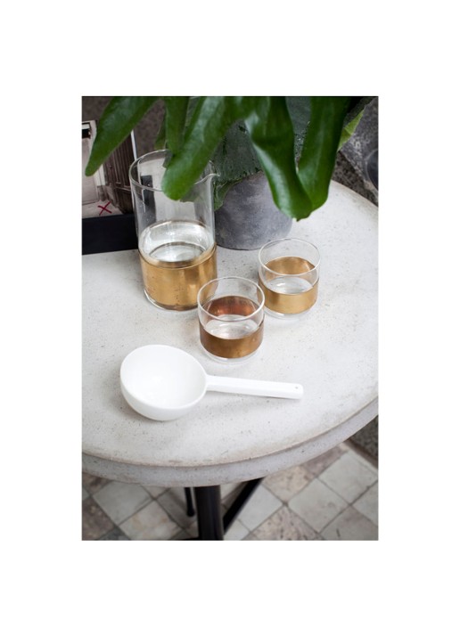 Serax Copper Chemistry glas 20 cl - voorkant 4 goud
