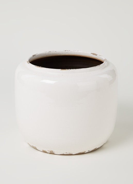 Serax Costa sierpot van keramiek voor binnen Ø18 cm  - voorkant 3 wit