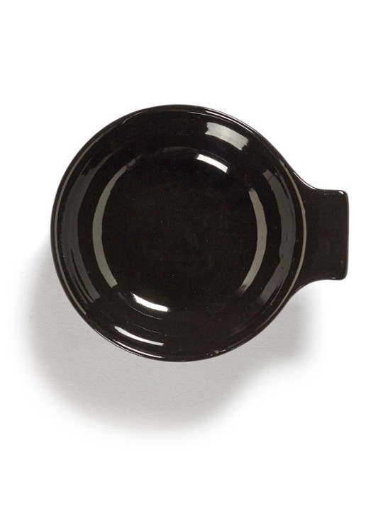 Serax Dune suikerpot 8,5 cm - voorkant 2 zwart