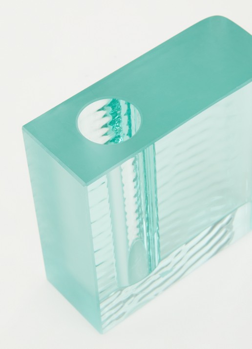 Serax Edu 1 by Ann Demeulemeester vaas 13,1 cm - detail turquoise